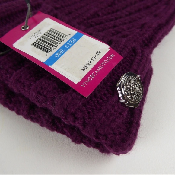 Vince Camuto Cable Knit PomPom Beanie Hat Bundle - Picture 12 of 15